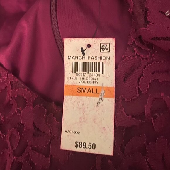 Thalia Sodi Formal Burgundy/Red Sparkle Dress - Picture 9 of 9